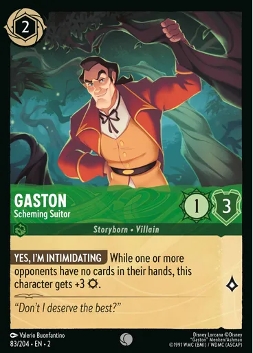 Gaston - Scheming Suitor