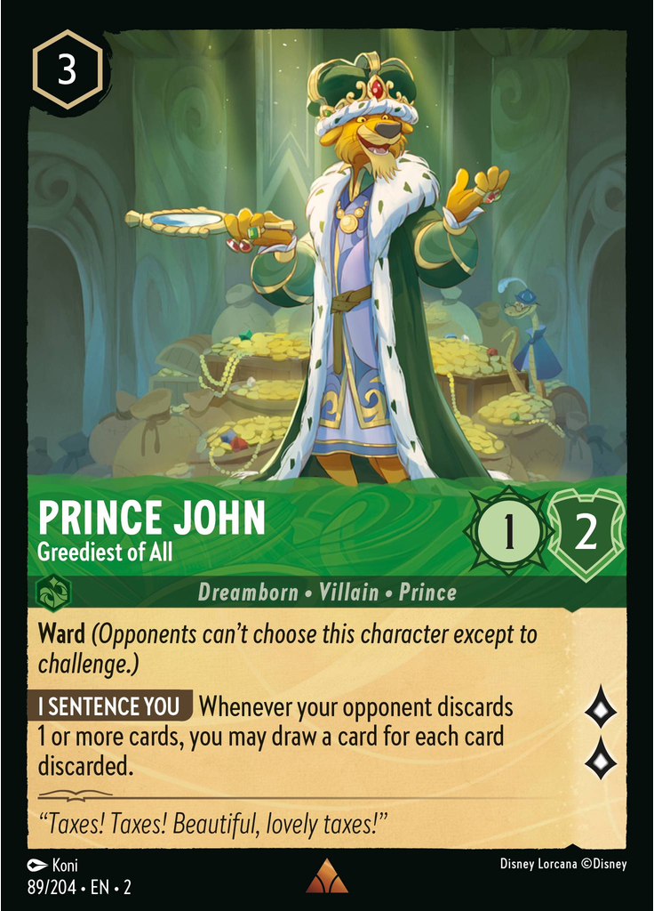 Prince John - Greediest of All (Foil)