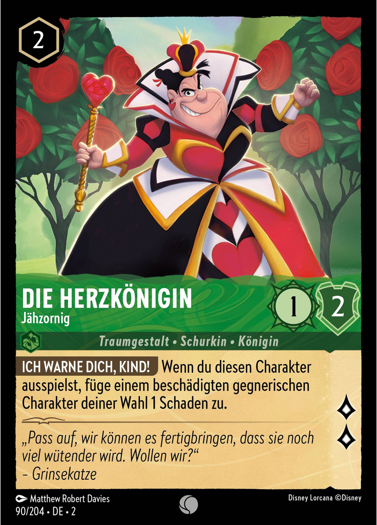 Queen Of Hearts - Quick-Tempered (Foil)