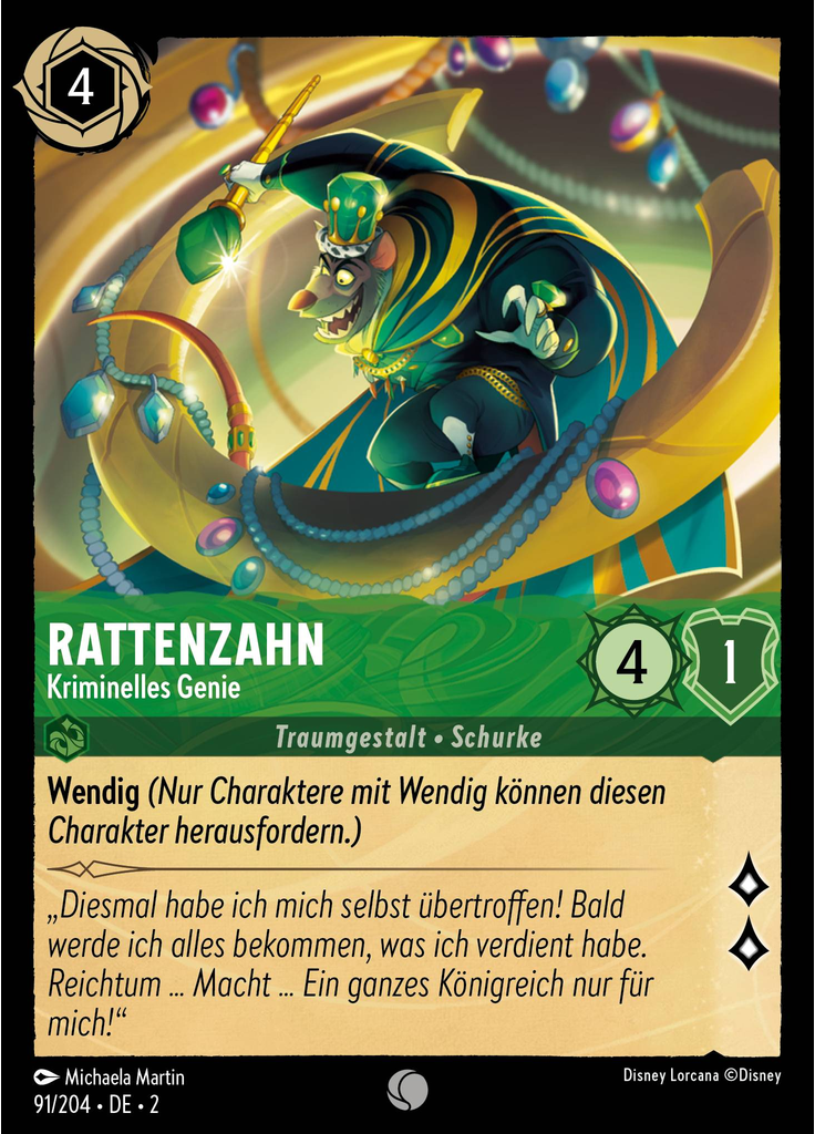 Ratigan - Criminal Mastermind (Foil)