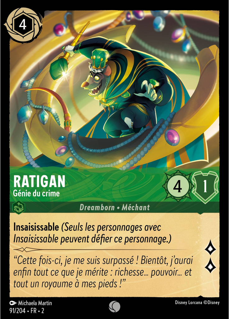 Ratigan - Criminal Mastermind (Foil)