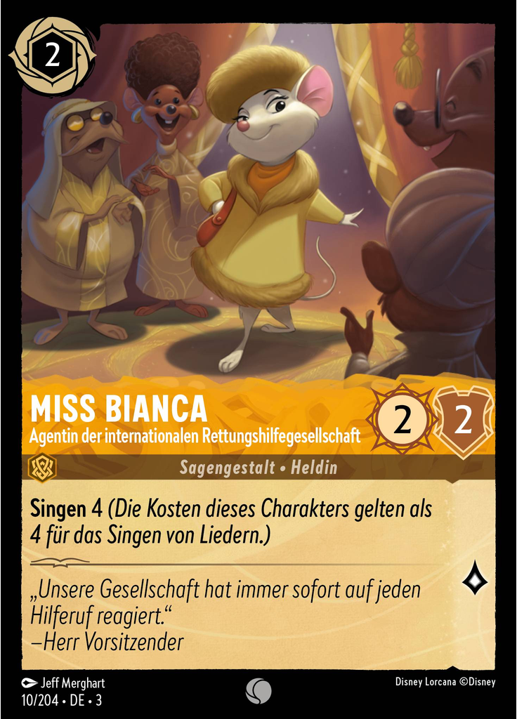 Miss Bianca - International Rescue Aid Society Agent