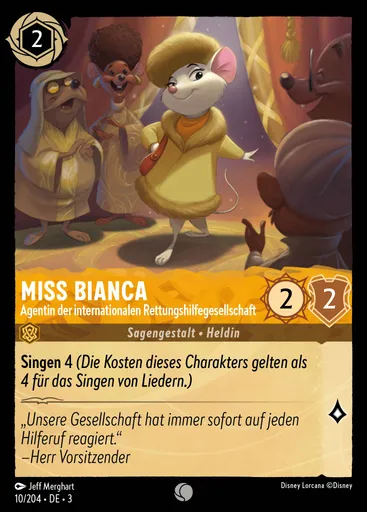 Miss Bianca - International Rescue Aid Society Agent
