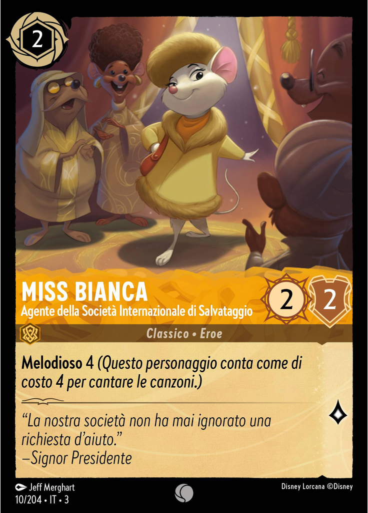 Miss Bianca - International Rescue Aid Society Agent