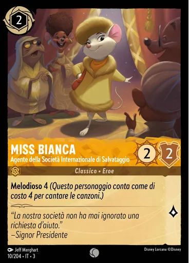 Miss Bianca - International Rescue Aid Society Agent
