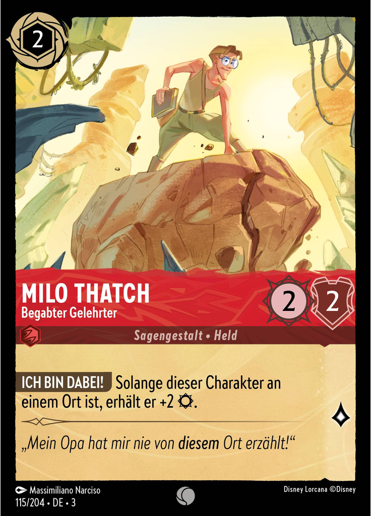 Milo Thatch - Spirited Scholar (Foil)