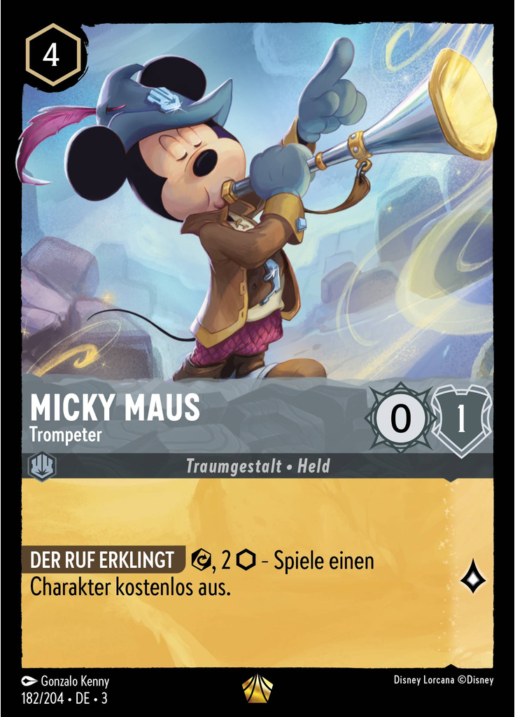 Mickey Mouse - Trumpeter (Foil)
