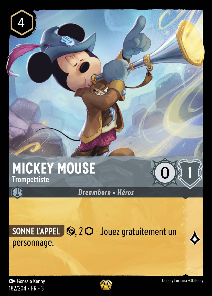 Mickey Mouse - Trumpeter (Foil)