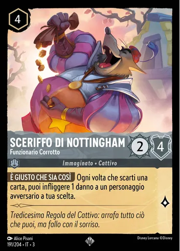 Sheriff of Nottingham - Corrupt Official