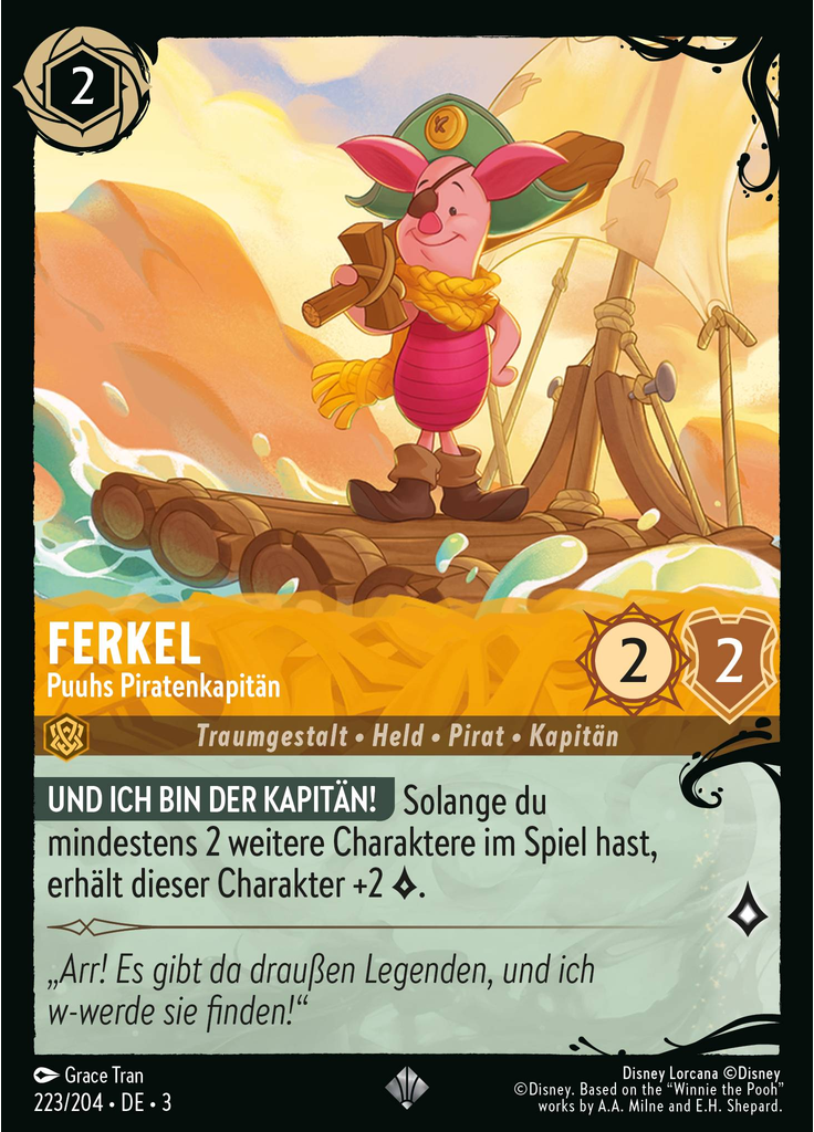 Piglet - Pooh Pirate Captain