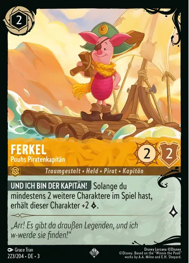 Piglet - Pooh Pirate Captain