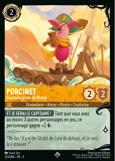 Piglet - Pooh Pirate Captain