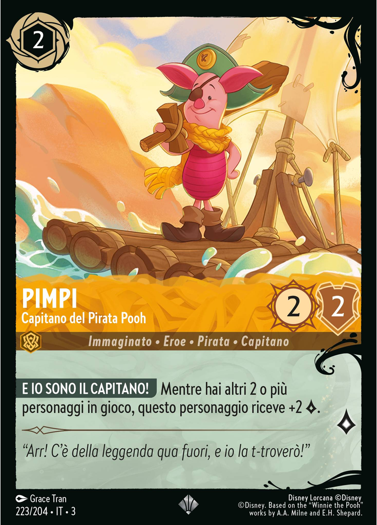 Piglet - Pooh Pirate Captain