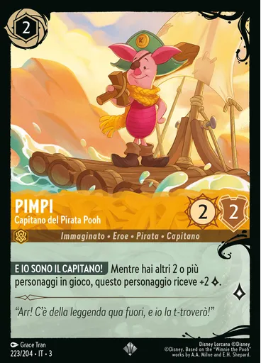 Piglet - Pooh Pirate Captain