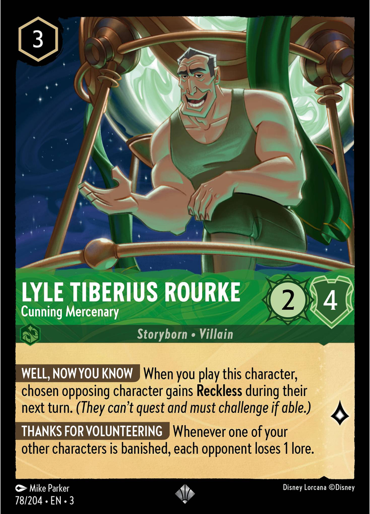 Lyle Tiberius Rourke - Cunning Mercenary (Foil)