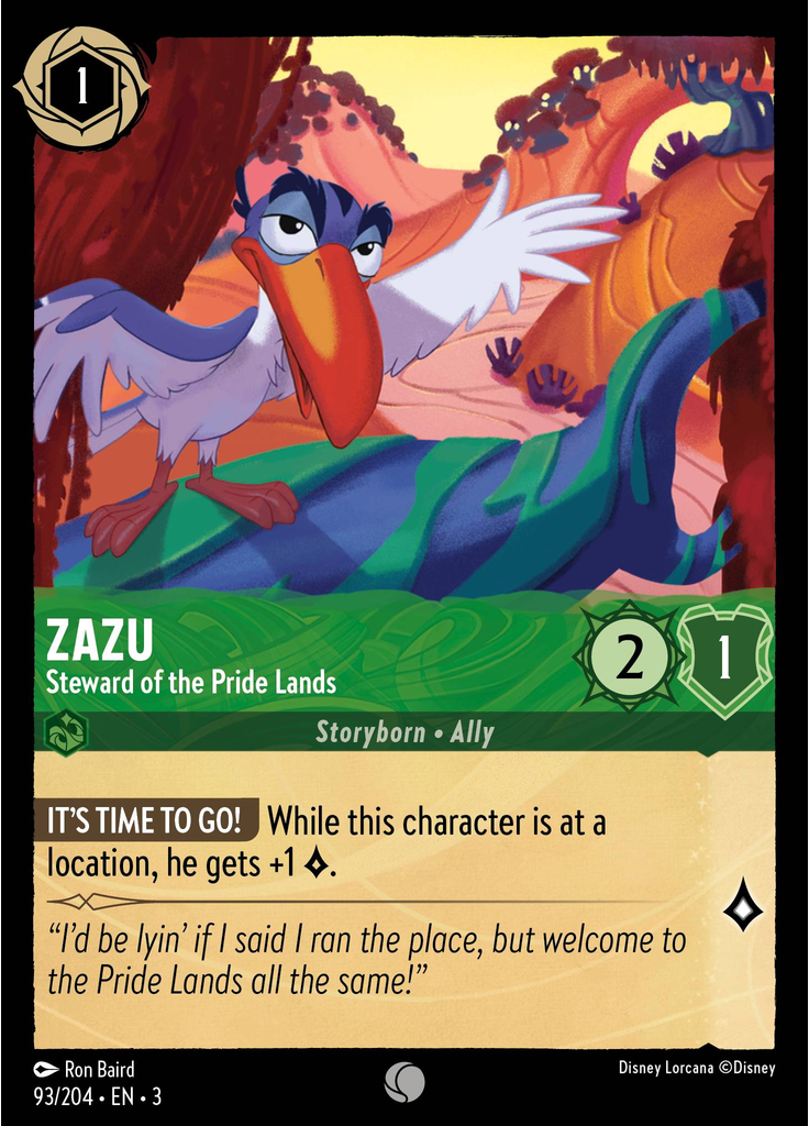 Zazu - Steward of the Pride Lands (Foil)