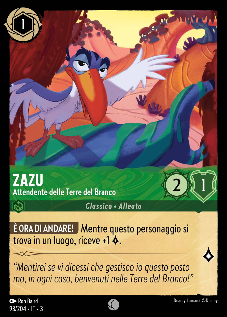 Zazu - Steward of the Pride Lands (Foil)