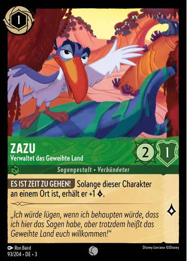 Zazu - Steward of the Pride Lands