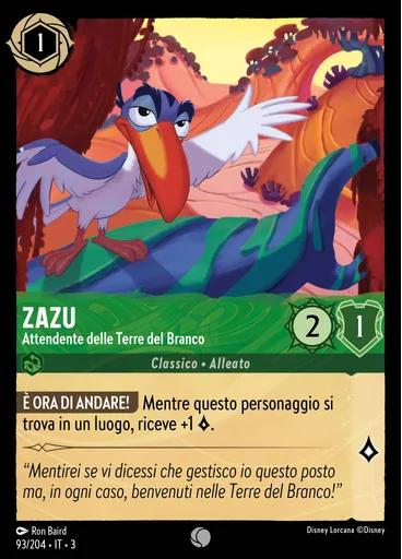 Zazu - Steward of the Pride Lands