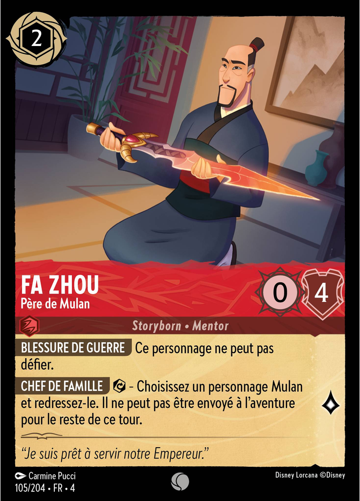 Fa Zhou - Mulan's Father