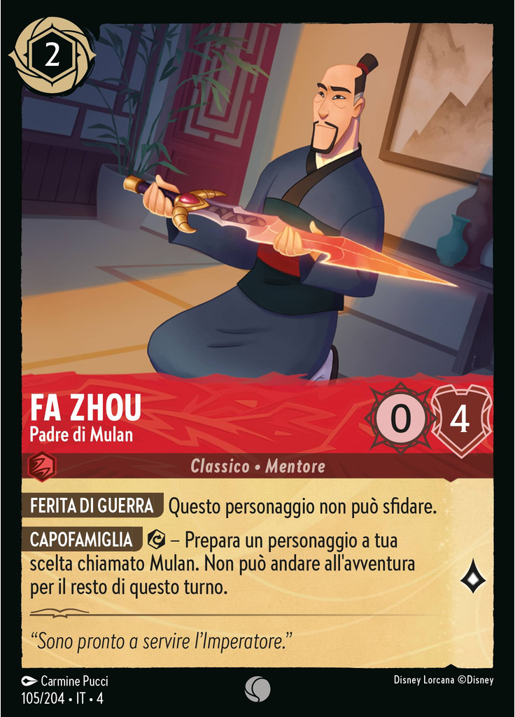 Fa Zhou - Mulan's Father