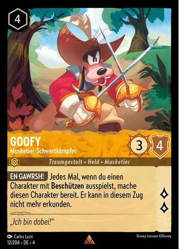 Goofy - Musketeer Swordsman