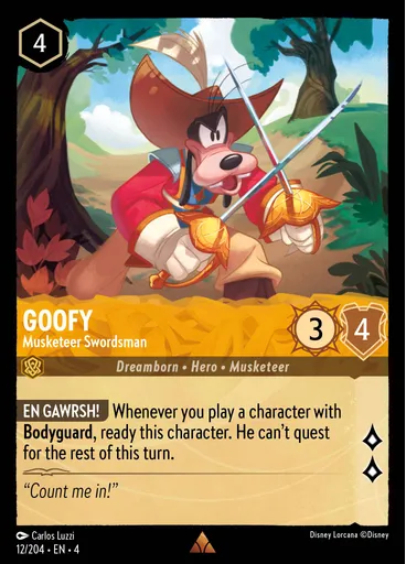 Goofy - Musketeer Swordsman