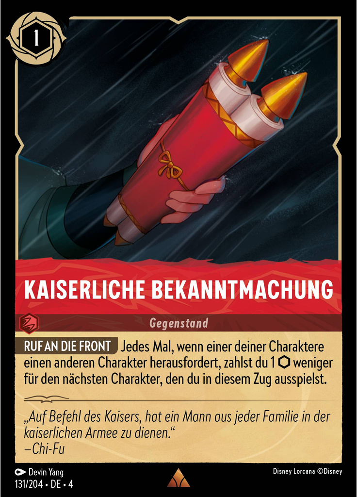 Imperial Proclamation (Foil)