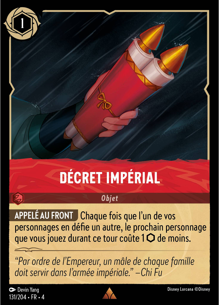 Imperial Proclamation (Foil)