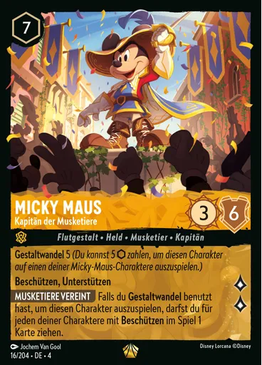 Mickey Mouse - Musketeer Captain