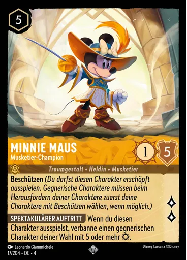 Minnie Mouse - Musketeer Champion