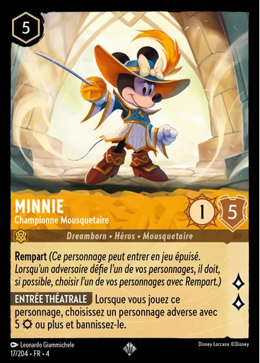 Minnie Mouse - Musketeer Champion