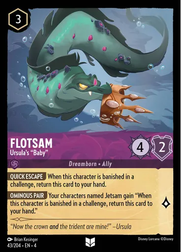 Flotsam - Ursula's ""Baby""