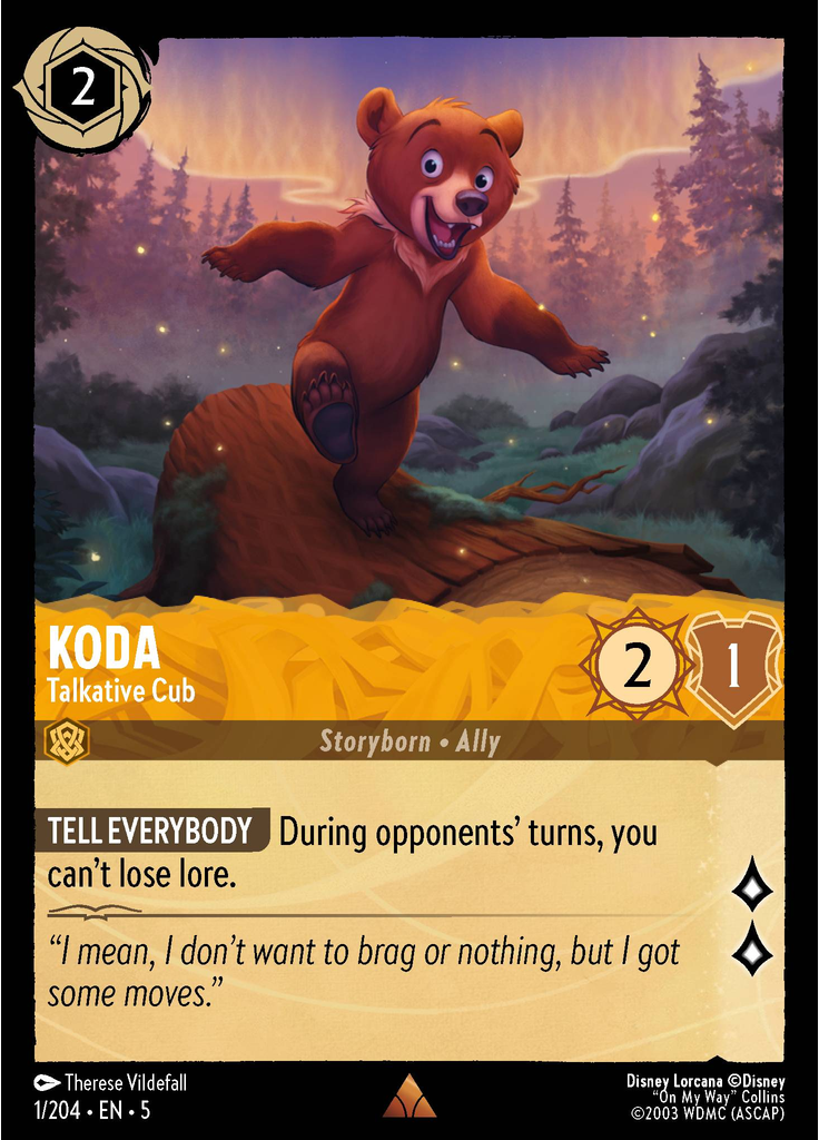Koda - Talkative Cub (Foil)