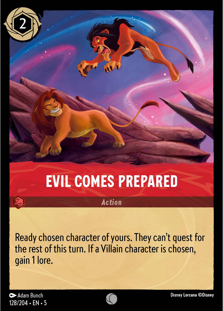 Evil Comes Prepared (Foil)
