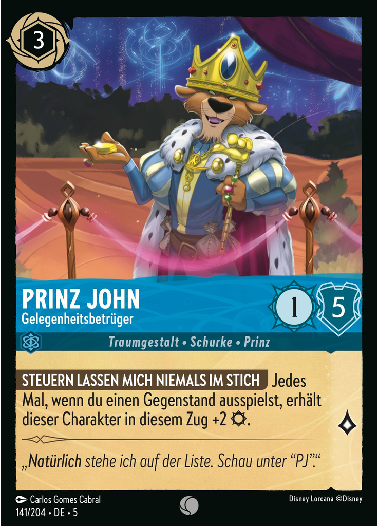 Prince John - Opportunistic Briber