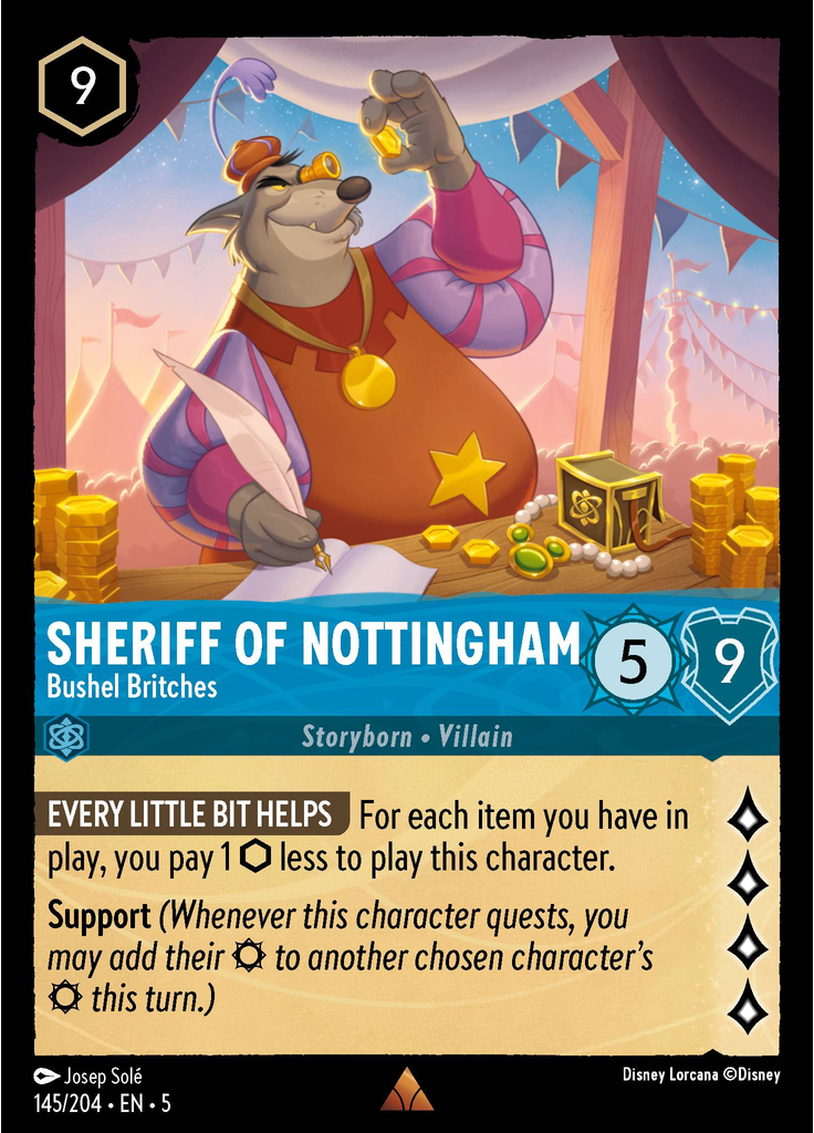 Sheriff of Nottingham - Bushel Britches (Foil)