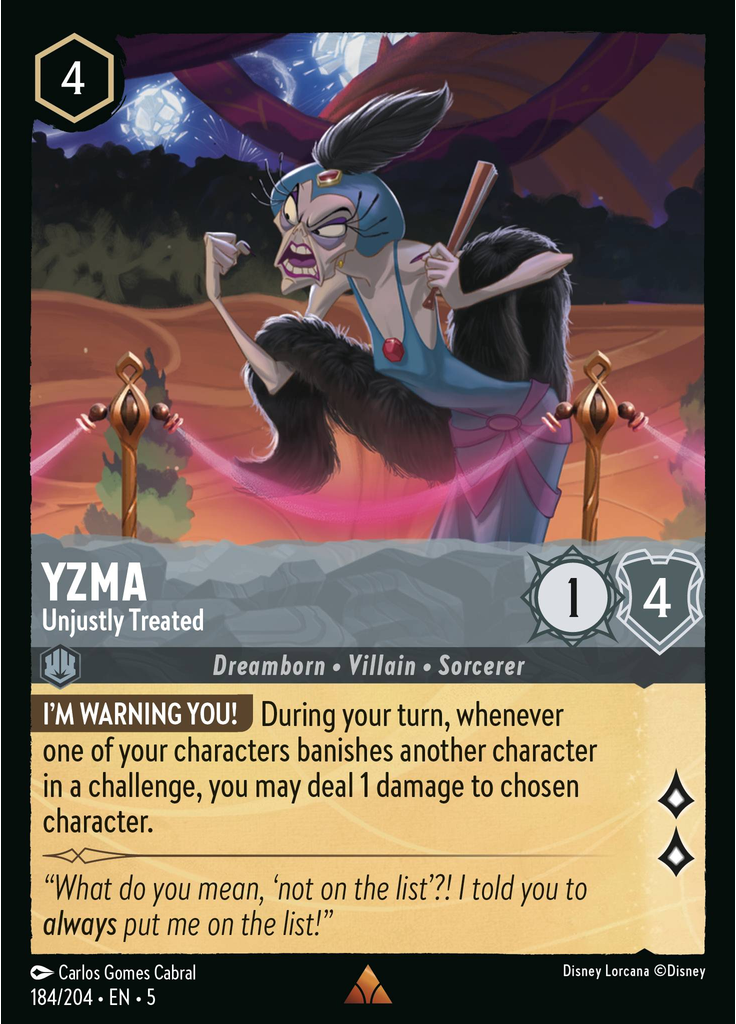 Yzma - Unjustly Treated (Foil)