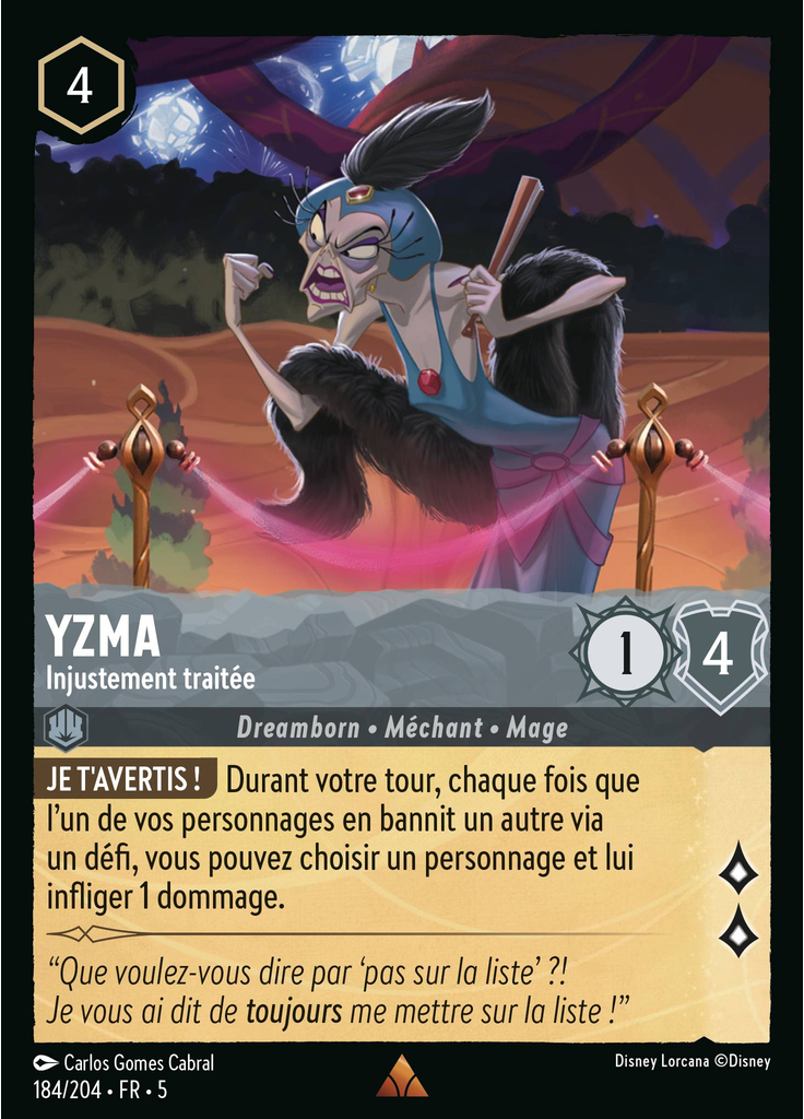 Yzma - Unjustly Treated (Foil)