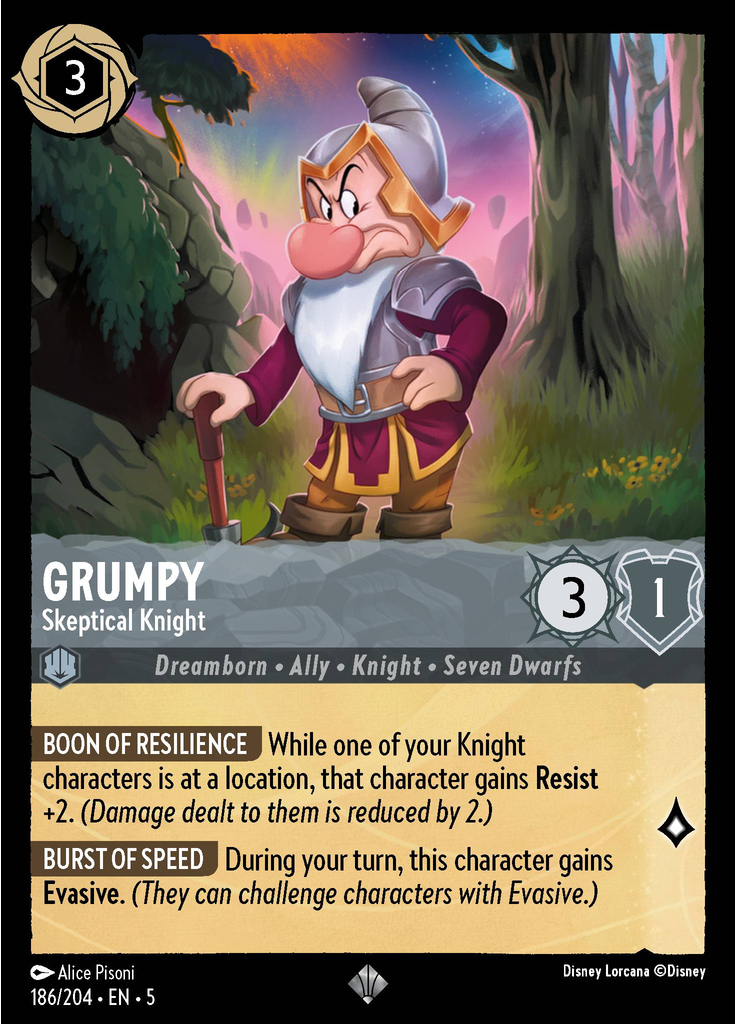Grumpy - Skeptical Knight (Foil)