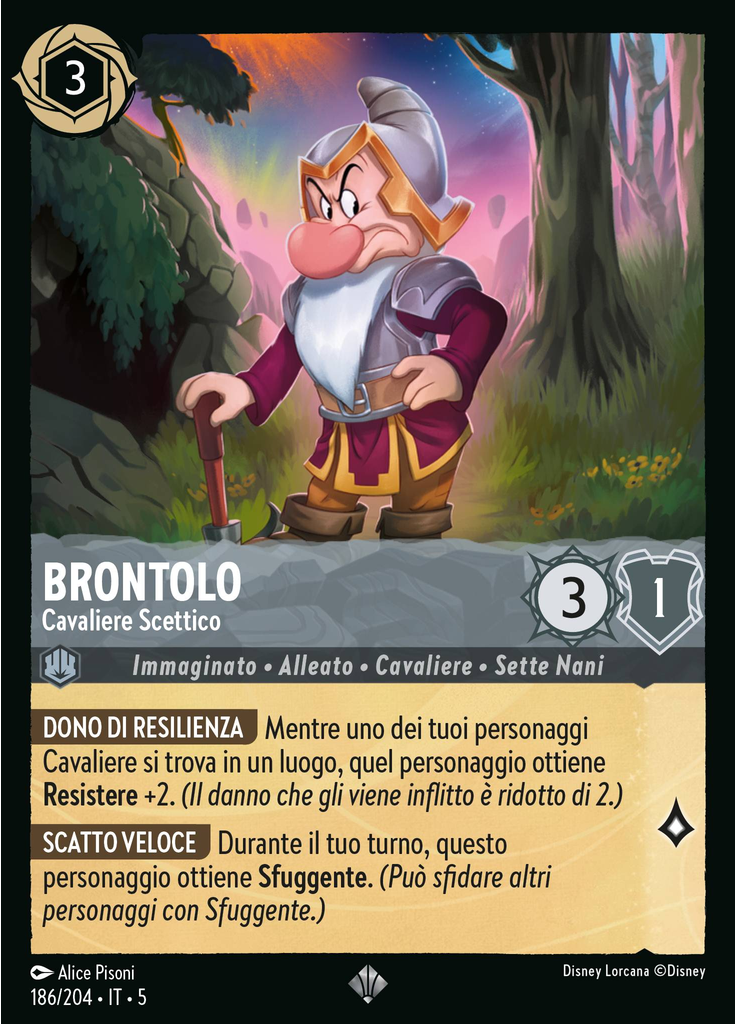 Grumpy - Skeptical Knight (Foil)