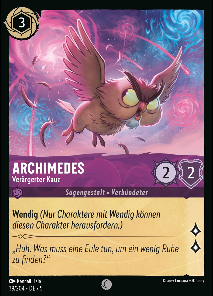 Archimedes - Exasperated Owl (Foil)