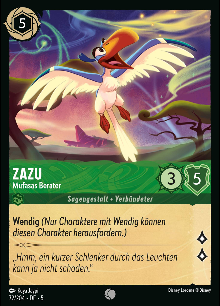 Zazu - Advisor to Mufasa
