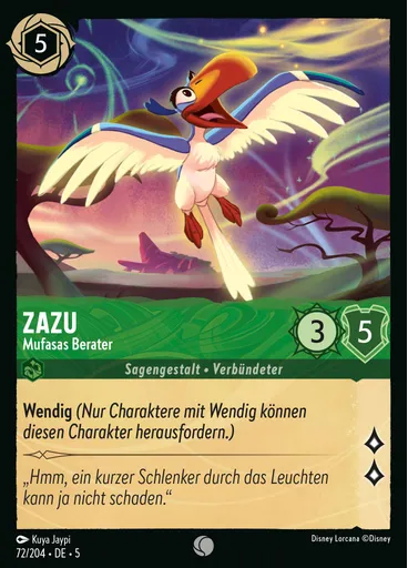 Zazu - Advisor to Mufasa