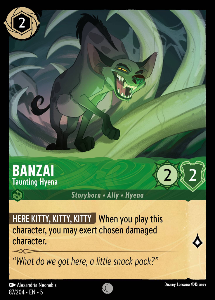 Banzai - Taunting Hyena (Foil)