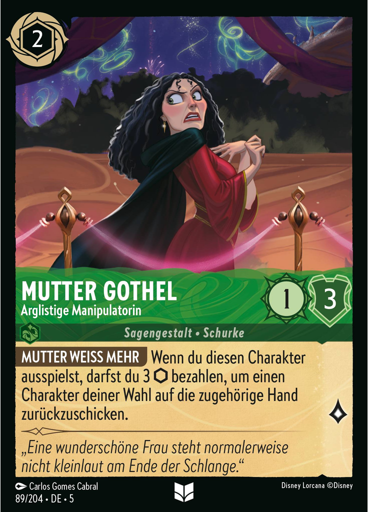 Mother Gothel - Conceited Manipulator