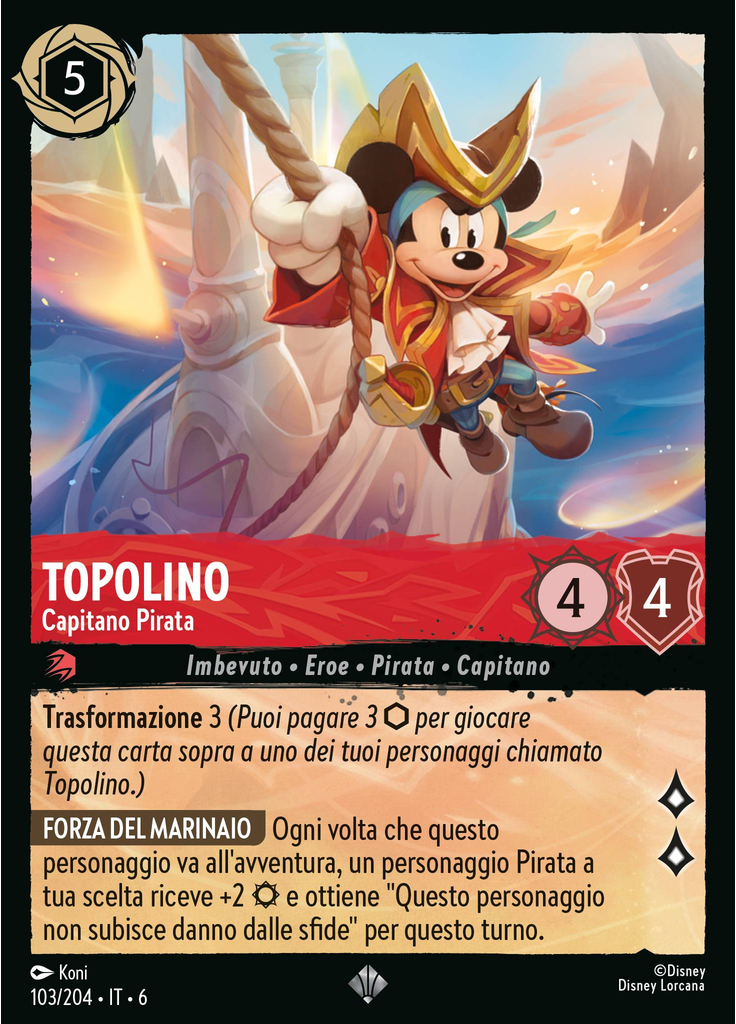 Mickey Mouse - Pirate Captain