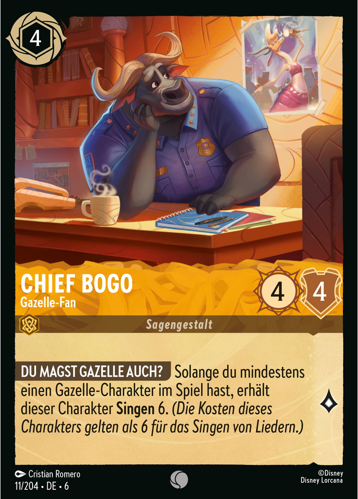 Chief Bogo - Gazelle Fan (Foil)