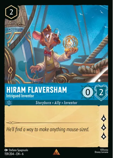 Hiram Flaversham - Intrigued Inventor