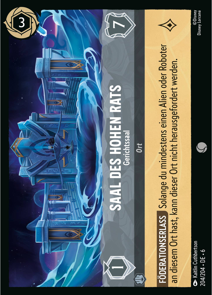 Galactic Council Chamber - Courtroom (Foil)
